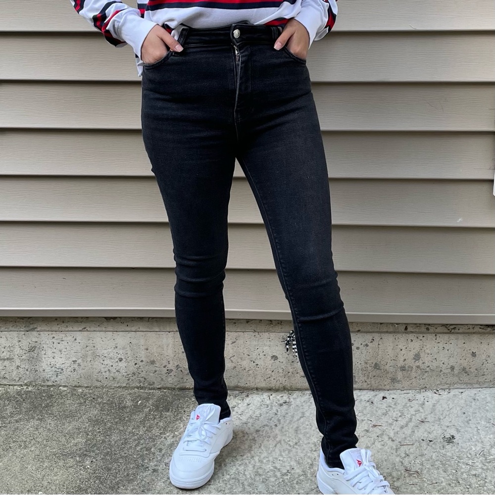 ZARA Black Denim Skinny Jeans